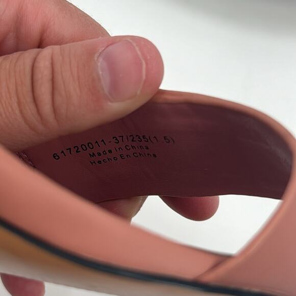 Charles & Keith pink buckle detail slingback square toe sandals - Picture 4 of 9